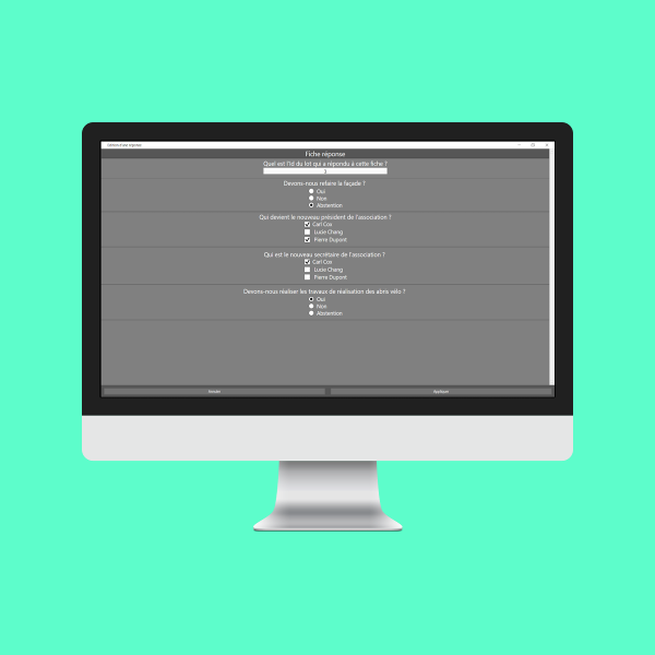 Développement d'un logiciel de gestion de vote pour les syndicats par Reactic